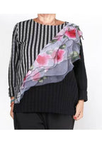 Top Wendy Trendy Rayas Tul Flores