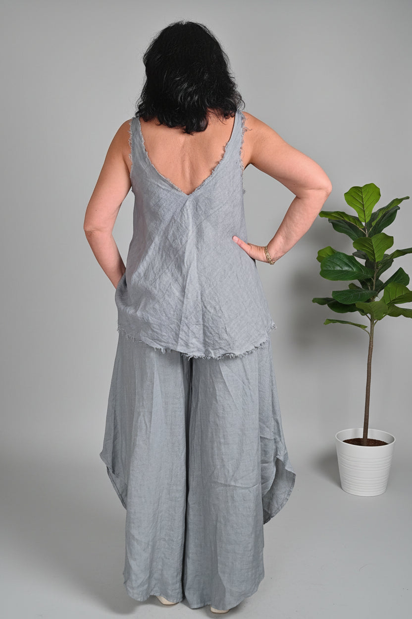 Top Tirantes Lino 100%