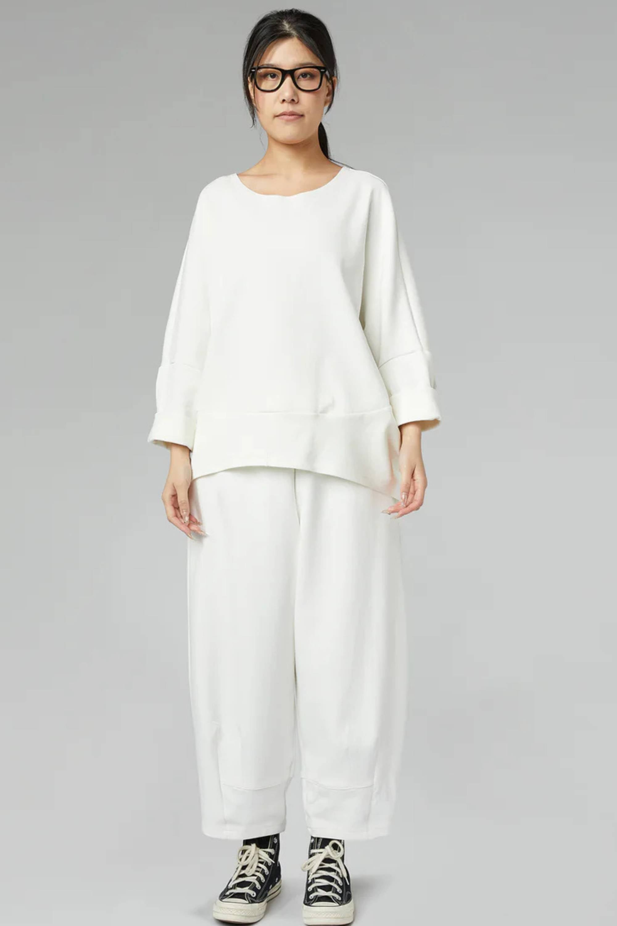 Top Neopreno Fino Bajo Asimétrico Puño Vuelto | Wendy Trendy