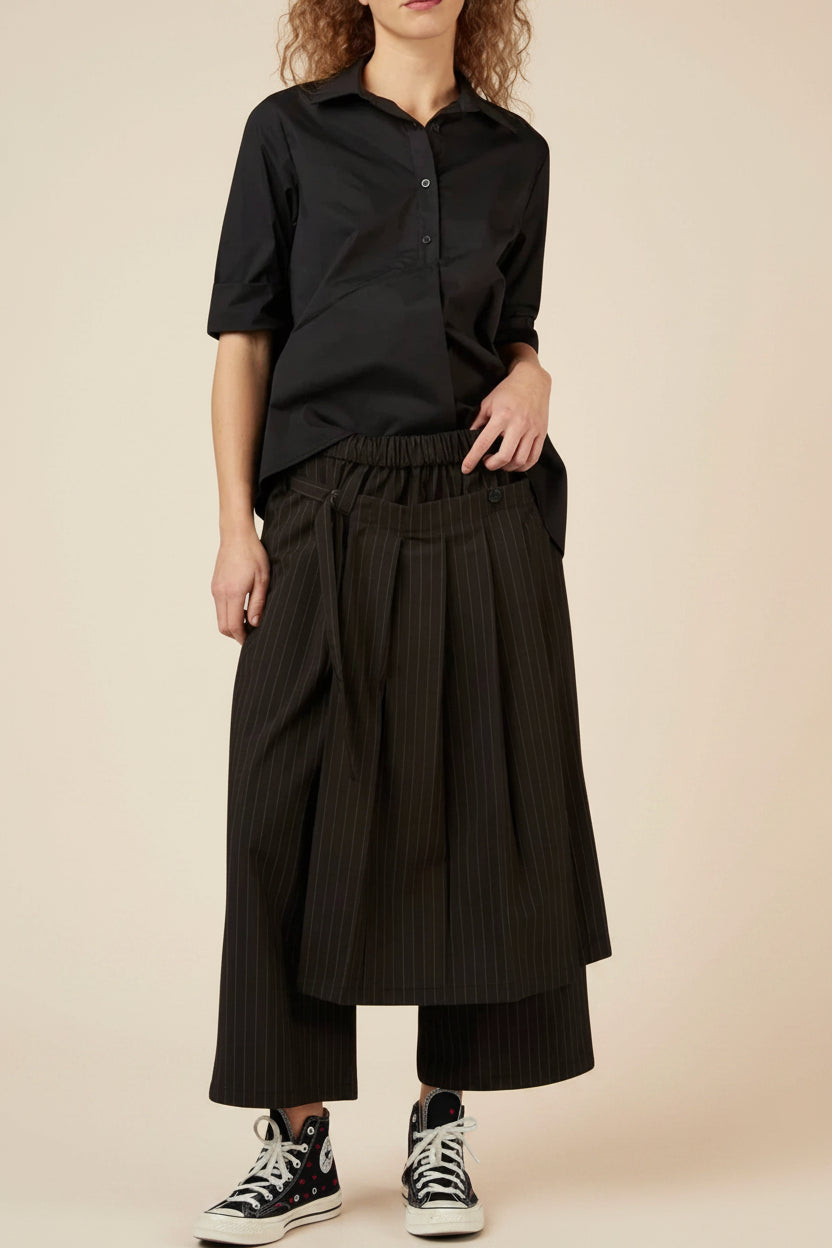 Pantalón Con Falda Sobrepuesta Wendy Trendy Raya Diplomática
