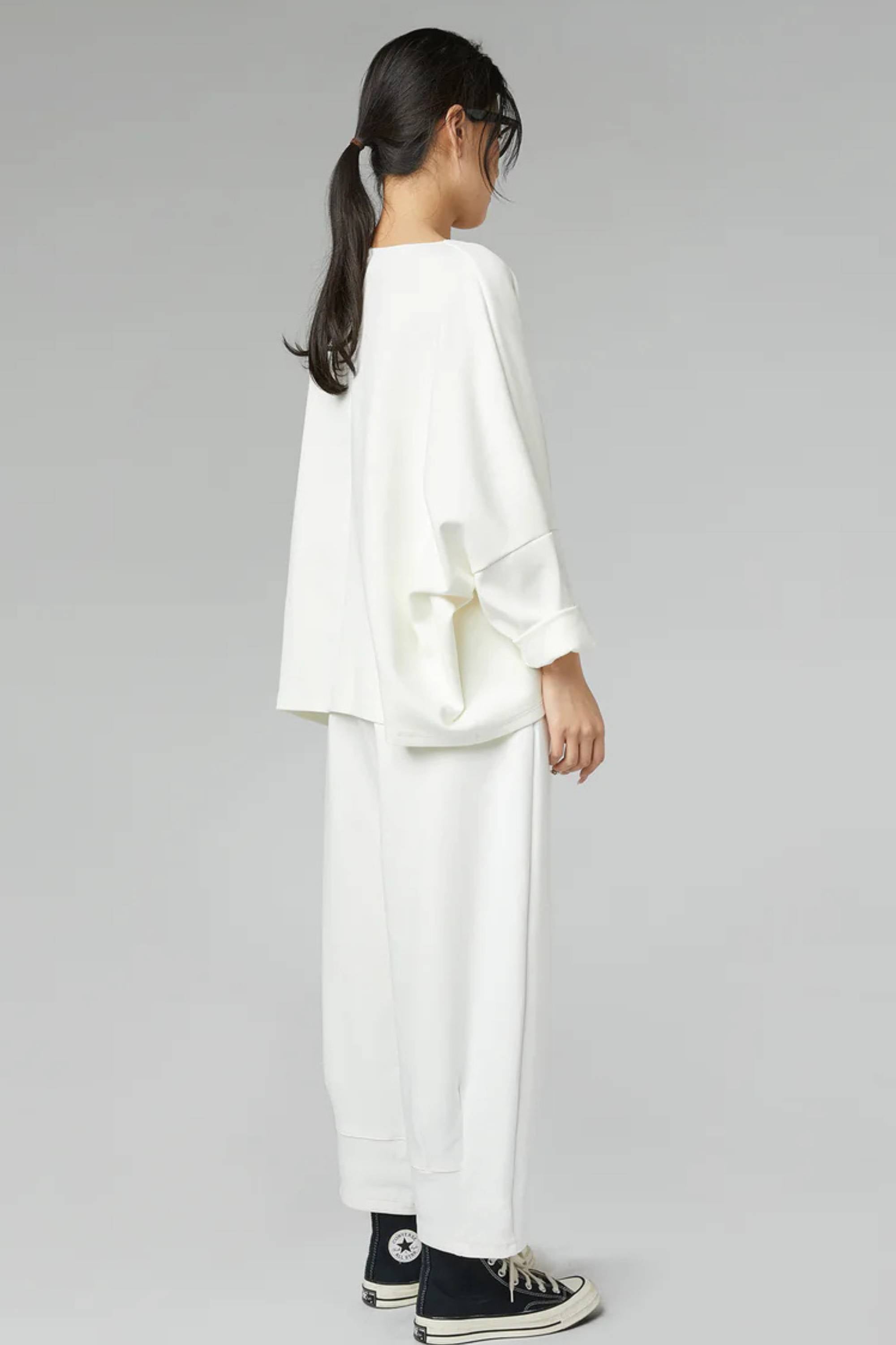 Top Neopreno Fino Bajo Asimétrico Puño Vuelto | Wendy Trendy