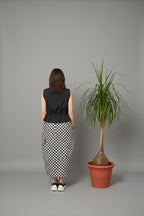 Falda Globo Ajedrez Bicolor Wendy Trendy