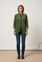 Chaqueta Wendy Trendy de Doble Hilera de Botones