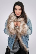 Chaqueta vaquera con pelo desmontable Milano