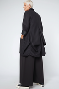 Americana Oversize Rayas Diplomáticas Doble Botonadura Espalda Globo | Wendy Trendy