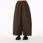 Pantalón globo texturizado marrón Nefelibata