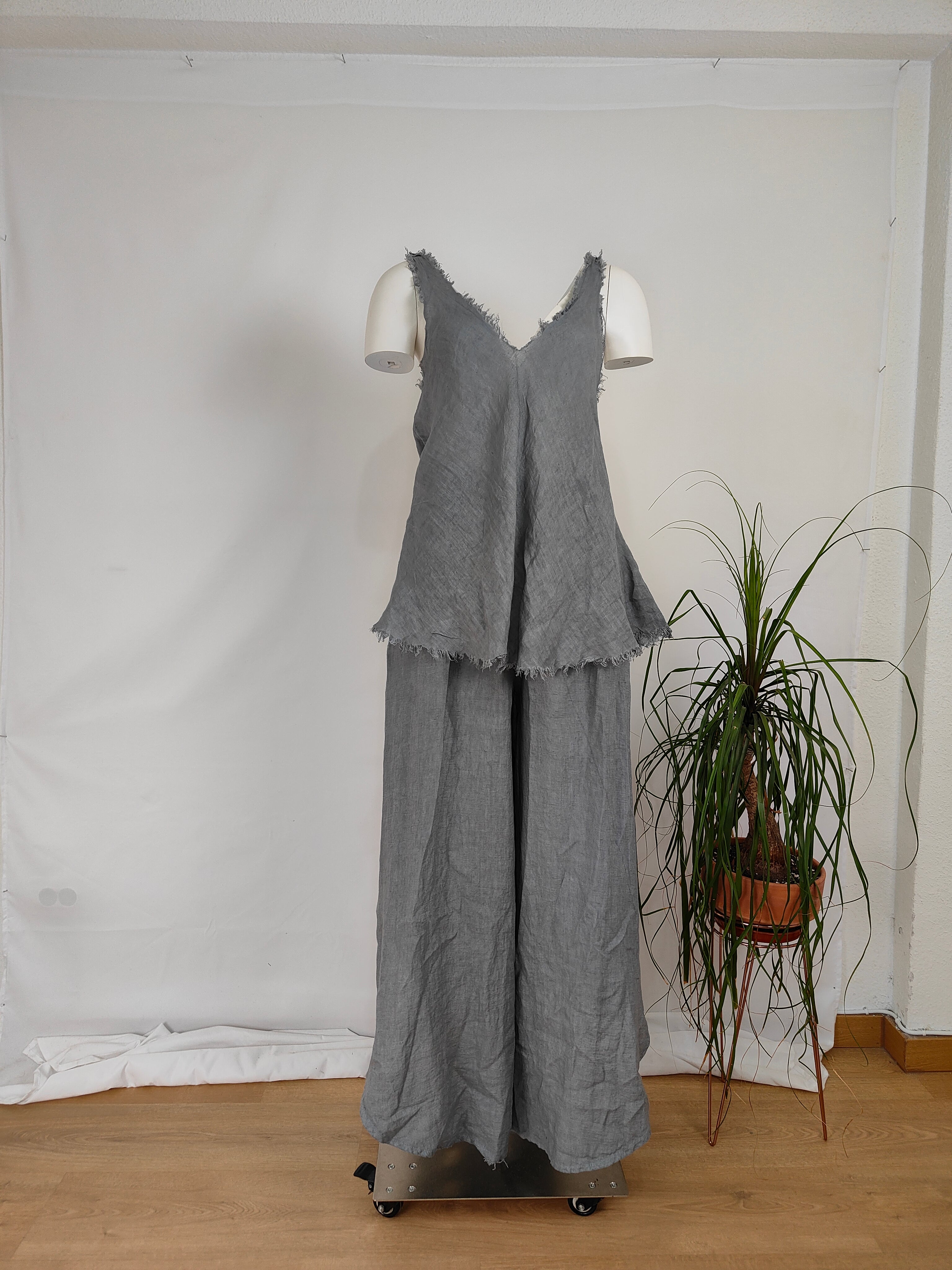 Top Tirantes Lino 100%