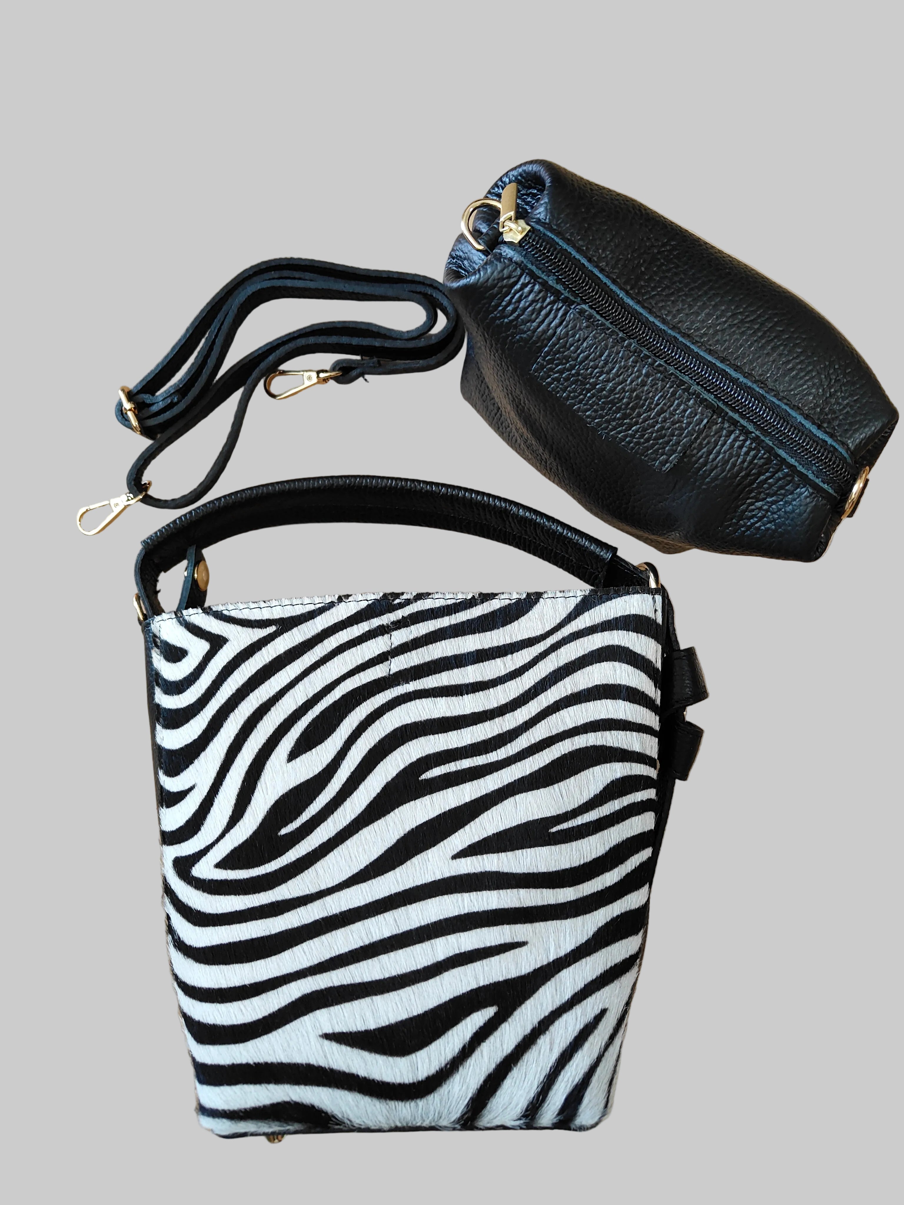 Bolso Bucket Cebra