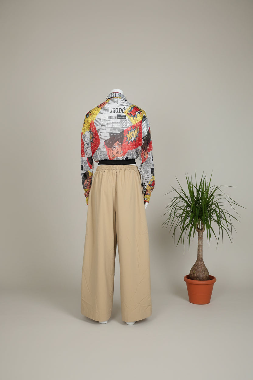 Bomber Crop Transparente Comic