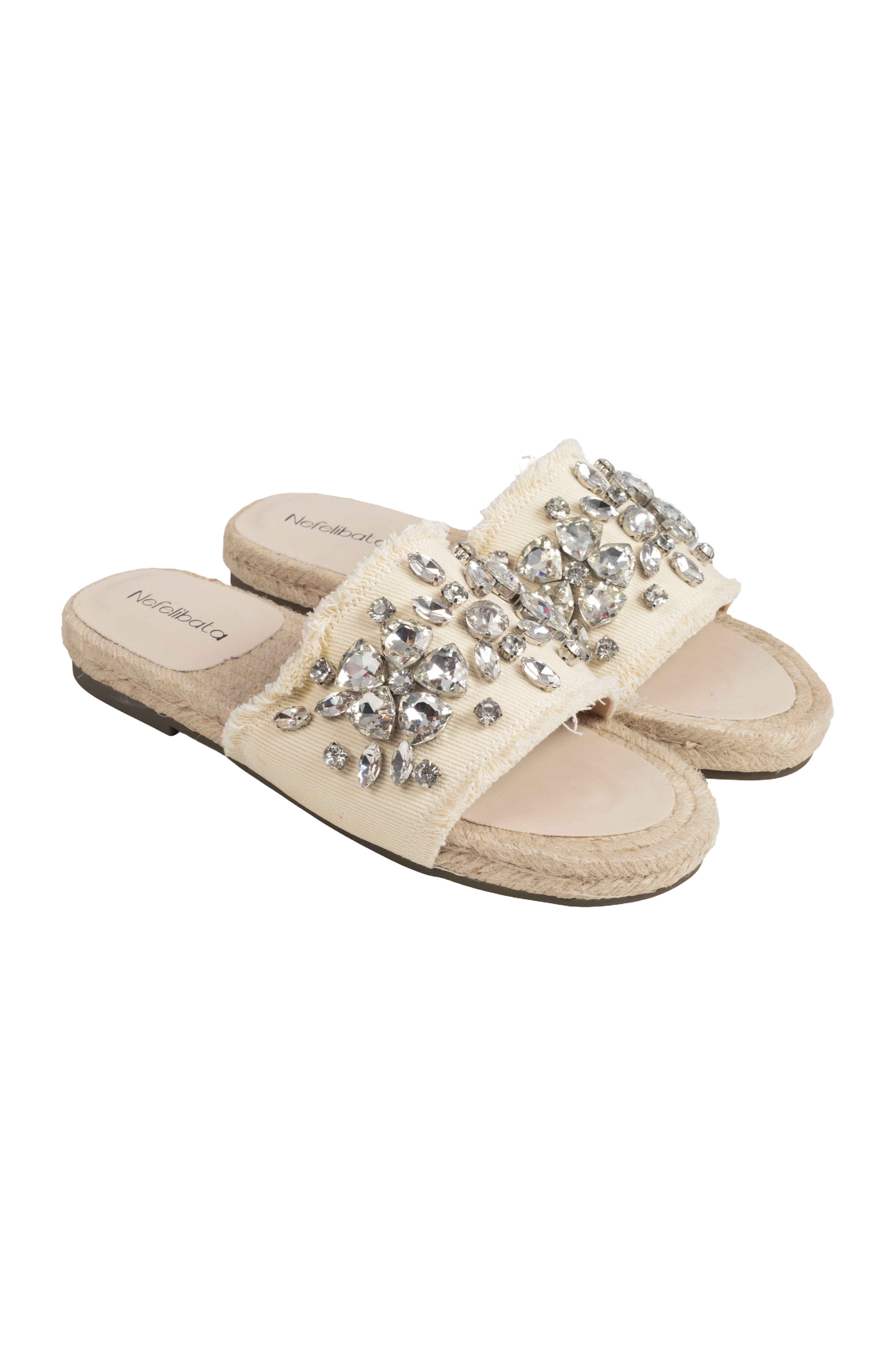 Sandalias Planas Cristales - Nefelibata