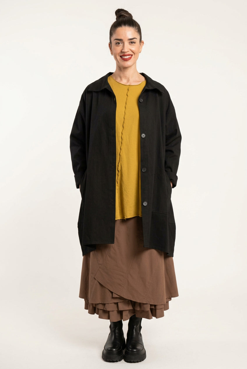 Chaqueta negra oversize Wendy Trendy