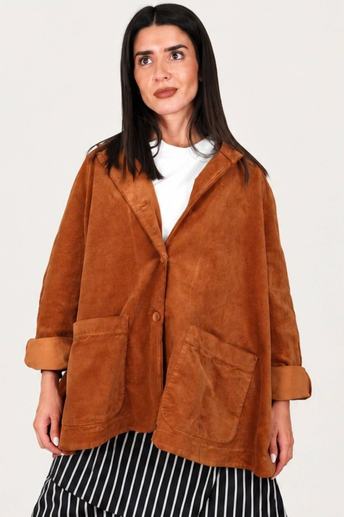 Chaqueta de terciopelo raspado de algodón