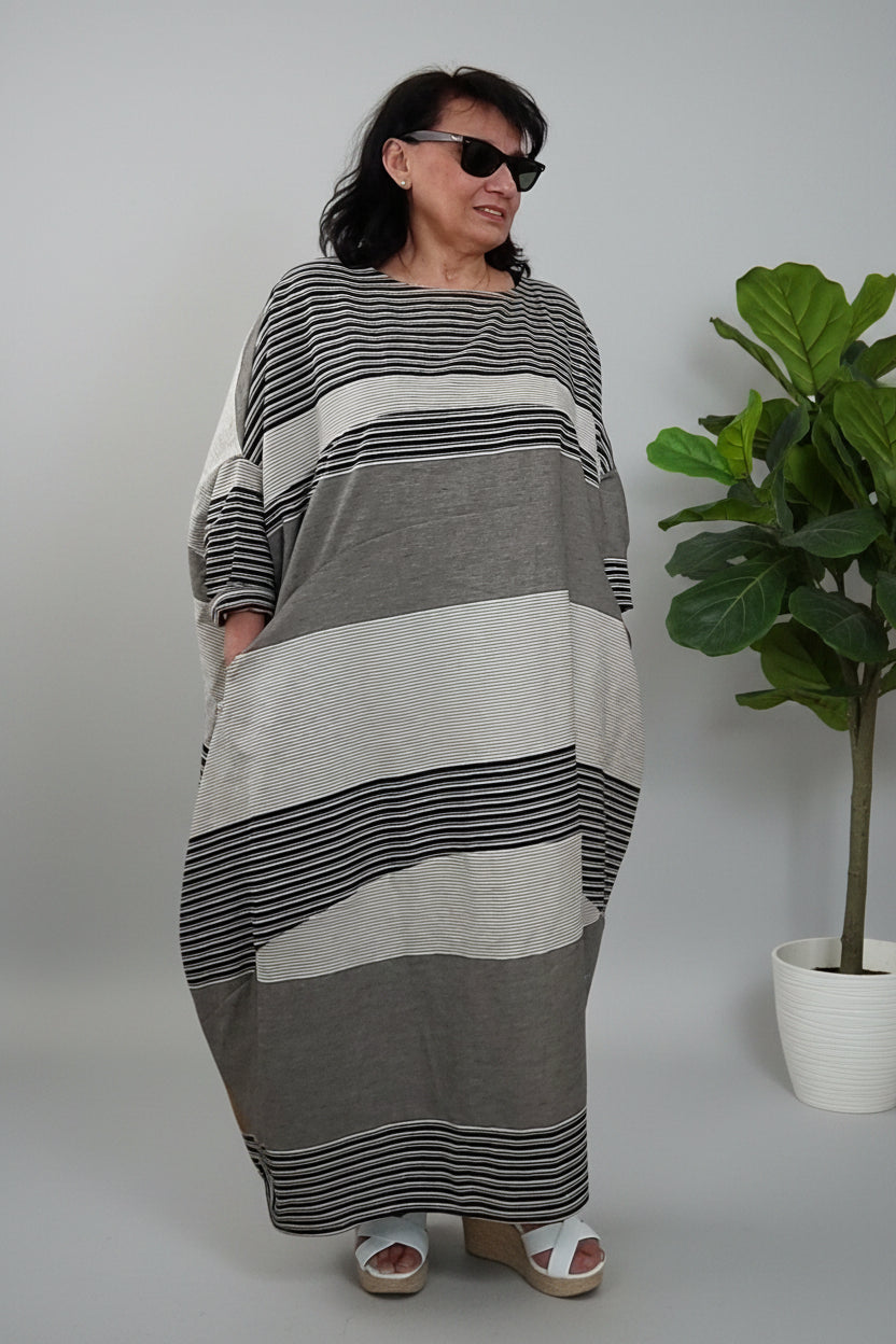 Robe Ballon Rayures Wendy Trendy