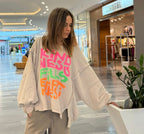 Sudadera Asimétrica Mangas Murciélago - Jot Milano