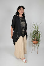 Poncho con Mangas y Flecos Jot_Madrid