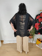 Poncho con Mangas y Flecos Jot_Madrid