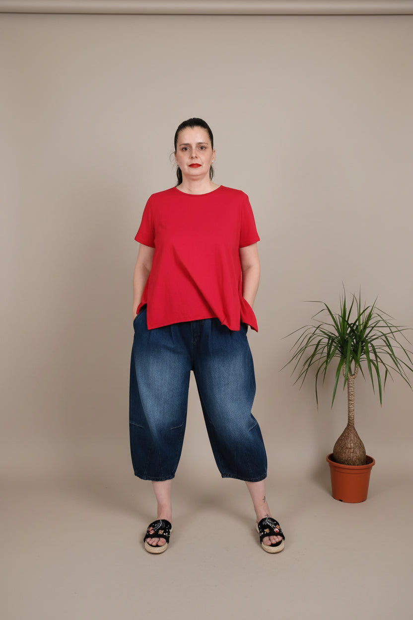 Camiseta Asimétrica Fluida