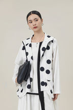 Chaleco Lunares Maxi Cremallera Bicolor | Nefelibata