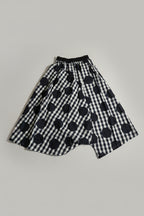 Falda Pantalón Vichy Lunares Maxi Negro Blanco | Nefelibata