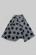 Falda Pantalón Vichy Lunares Maxi Negro Blanco | Nefelibata