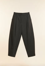 Pantalón Wendy Trendy de Raya Fina y Cintura Elástica
