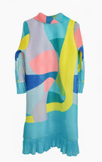 Abrigo Efecto Muelle Multicolor Pastel - Jot_Milano