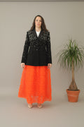 Blazer Lentejuelas Negra Cosidas Mano - Jot_Madrid