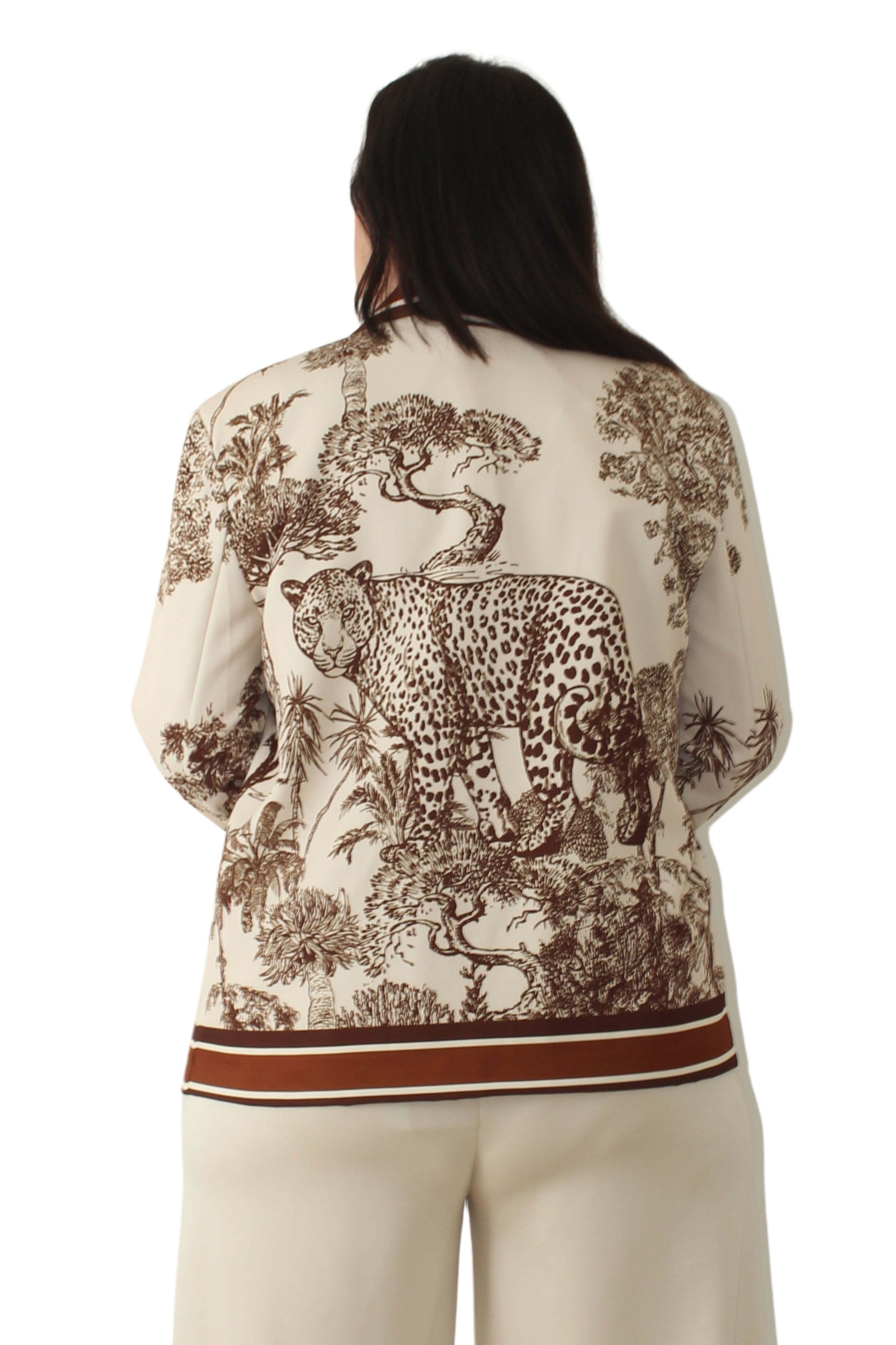 Blazer Leopardo Sabana Beige LYKKE