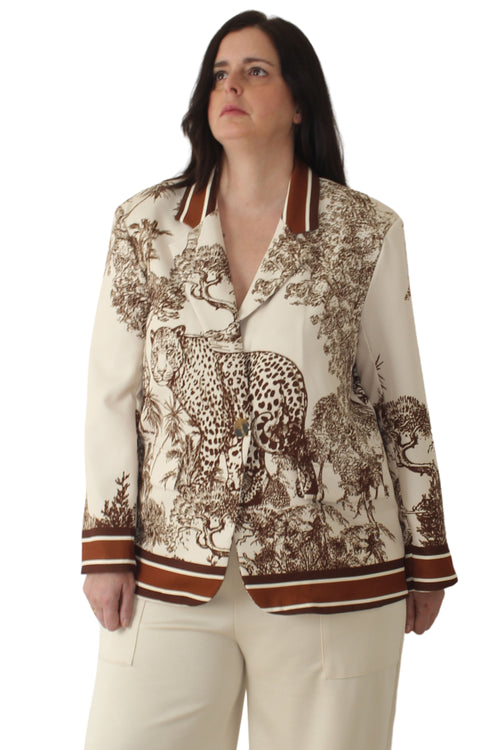 Blazer Leopardo Sabana Beige LYKKE