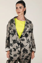 Blazer Yolykke Floreale con Ispirazione Giapponese