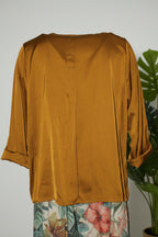 blusa de Wendy trendy satén ocre