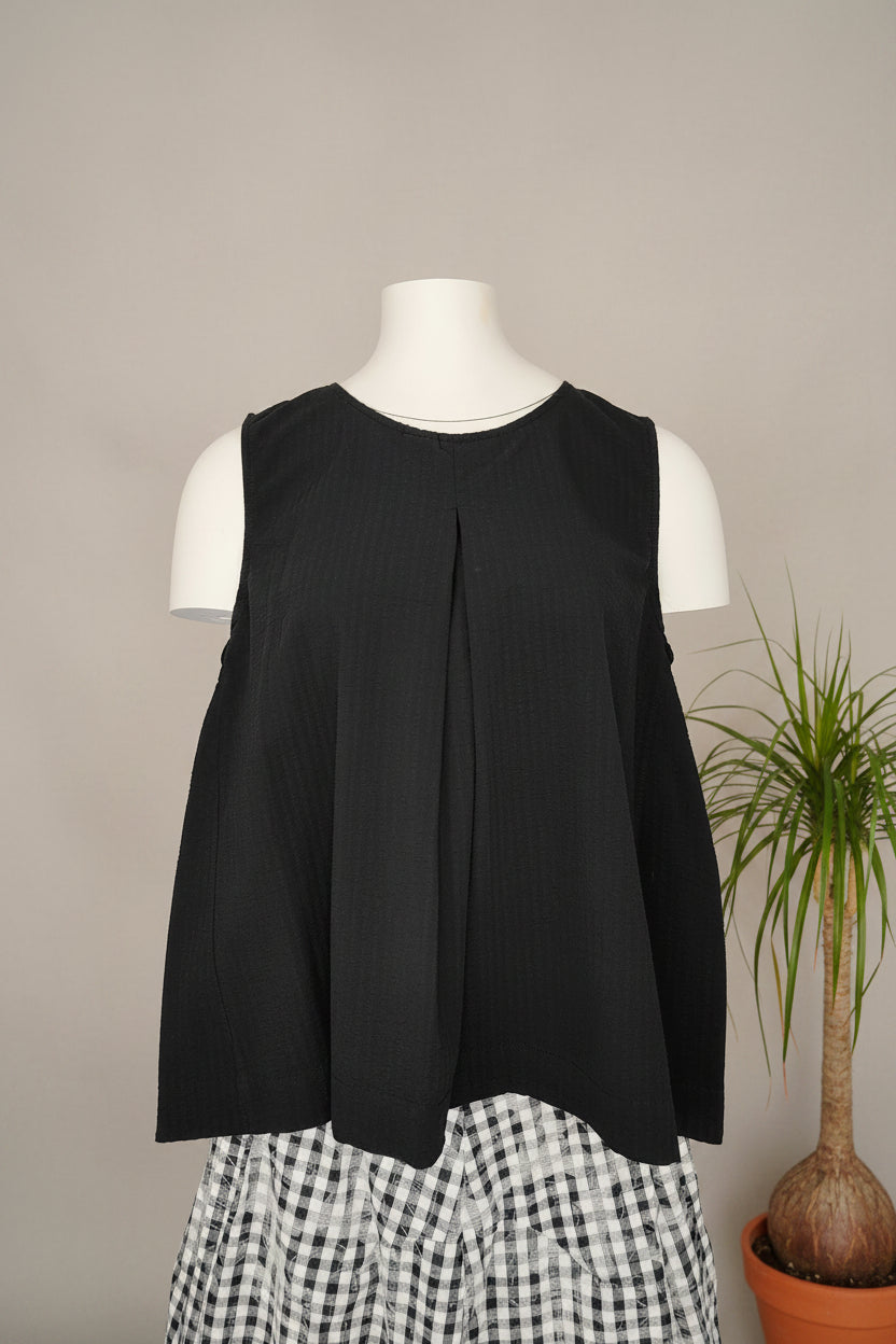blusa wendy trendy con tirantes y pliegue delantero 