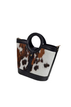 Bolso Capazo Pequeño Potro Marrón con Bolso Interior