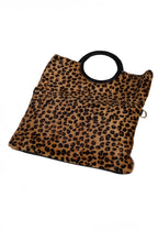 Bolso Capazo Estampado Leopardo con Bolso Interior