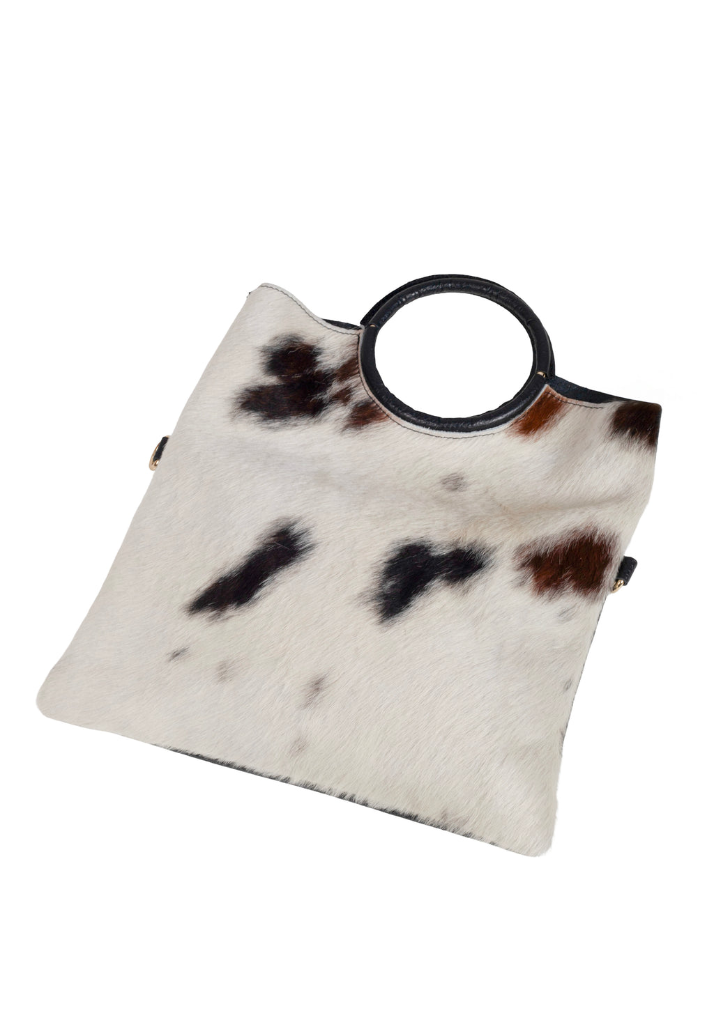 Bolso Capazo Estampado Vaca con Bolso Interior