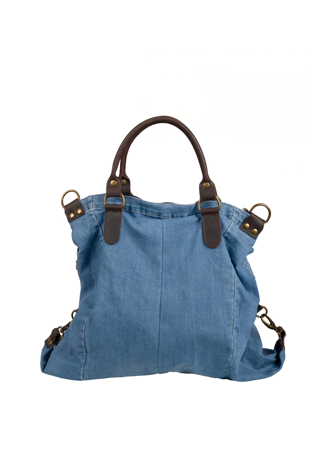 Bolso Vaquero con Asas de Piel