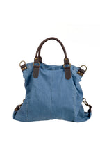 Bolso Vaquero con Asas de Piel