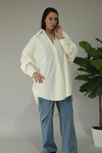 camisa jot_milano tipo globo con lunares en los hombros interior LYKKE