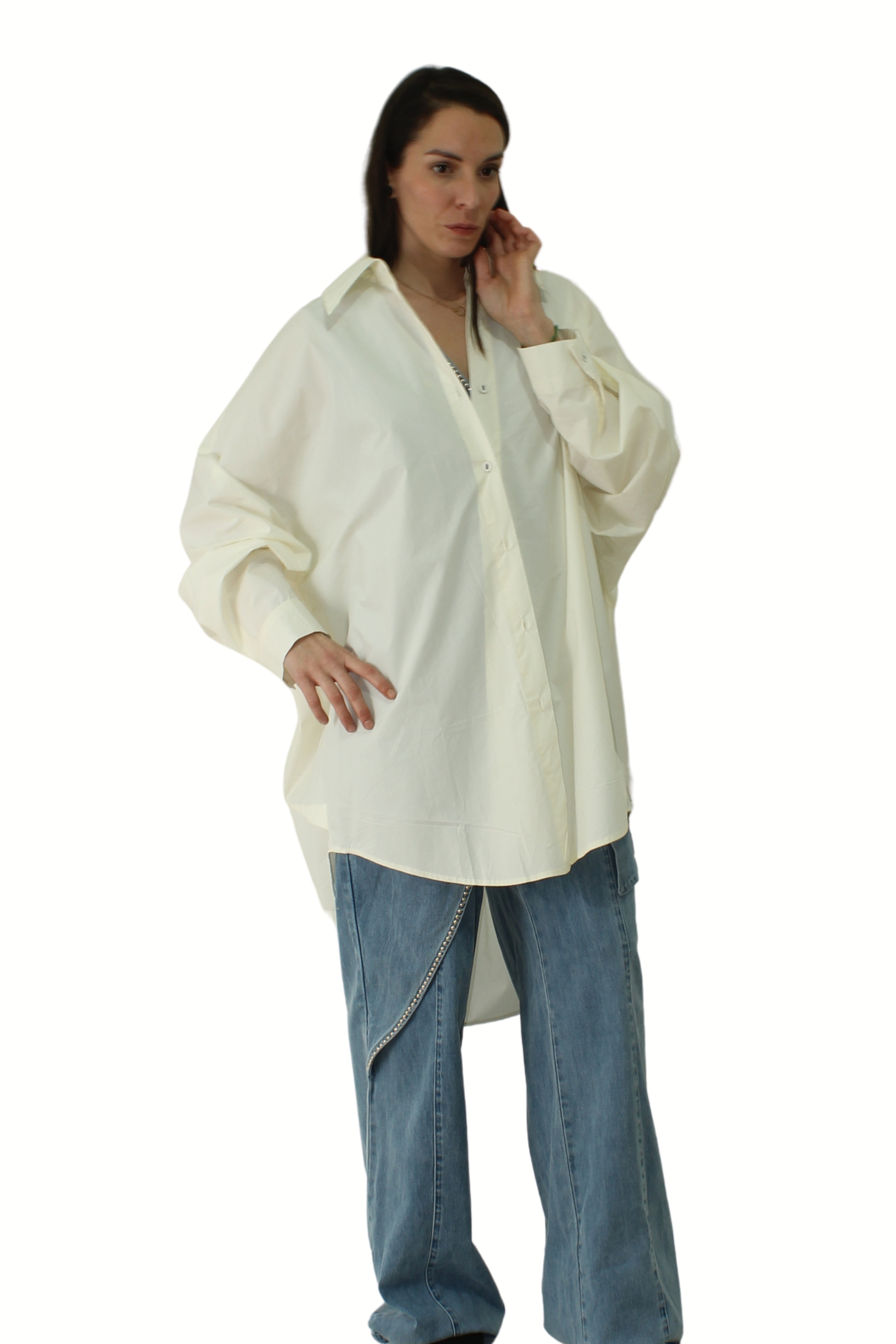 camisa jot_milano tipo globo con lunares en los hombros interior LYKKE