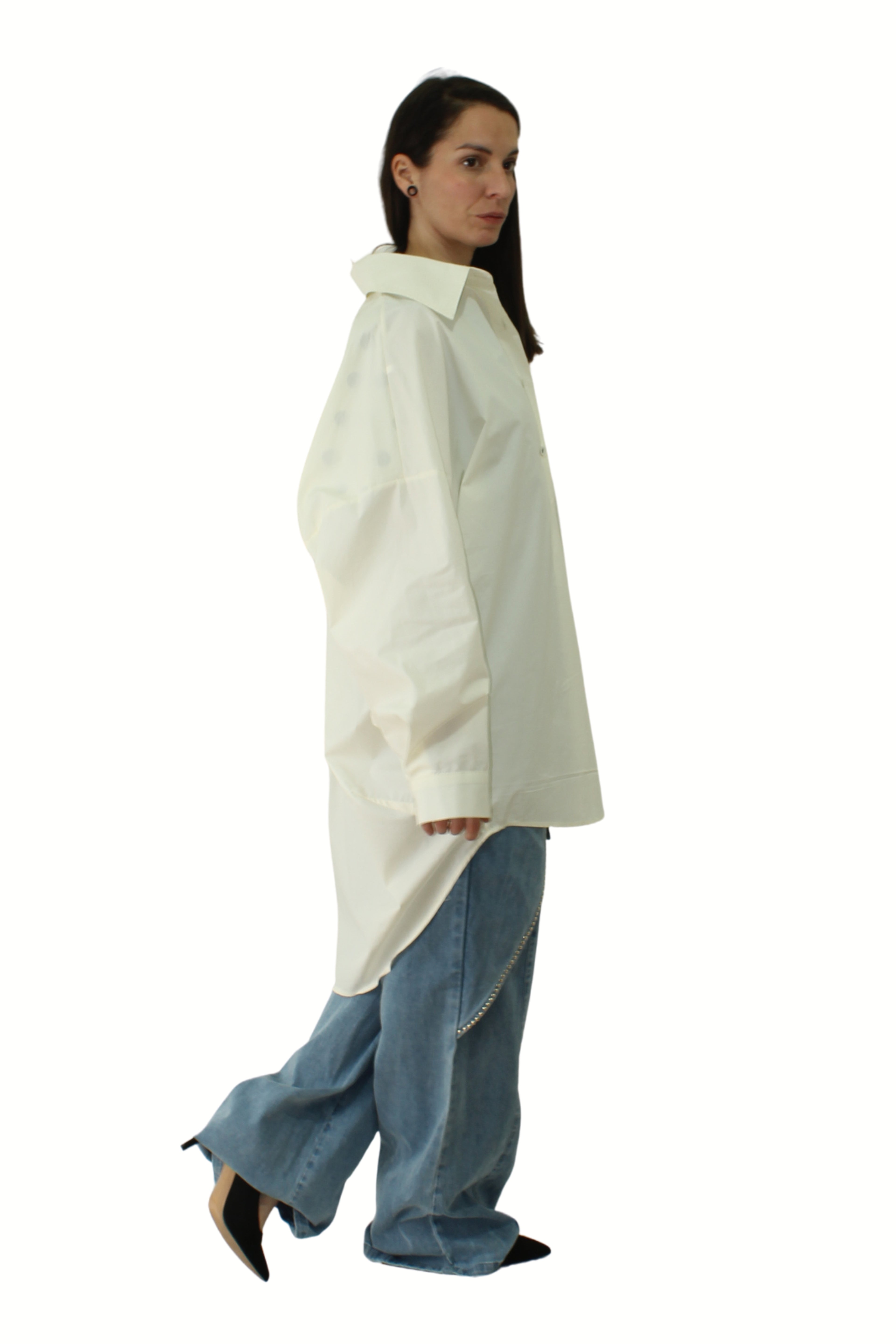 camisa jot_milano tipo globo con lunares en los hombros interior LYKKE