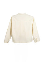 Chaqueta con detalles costuras cosidas en beige de jotmadrid LYKKE
