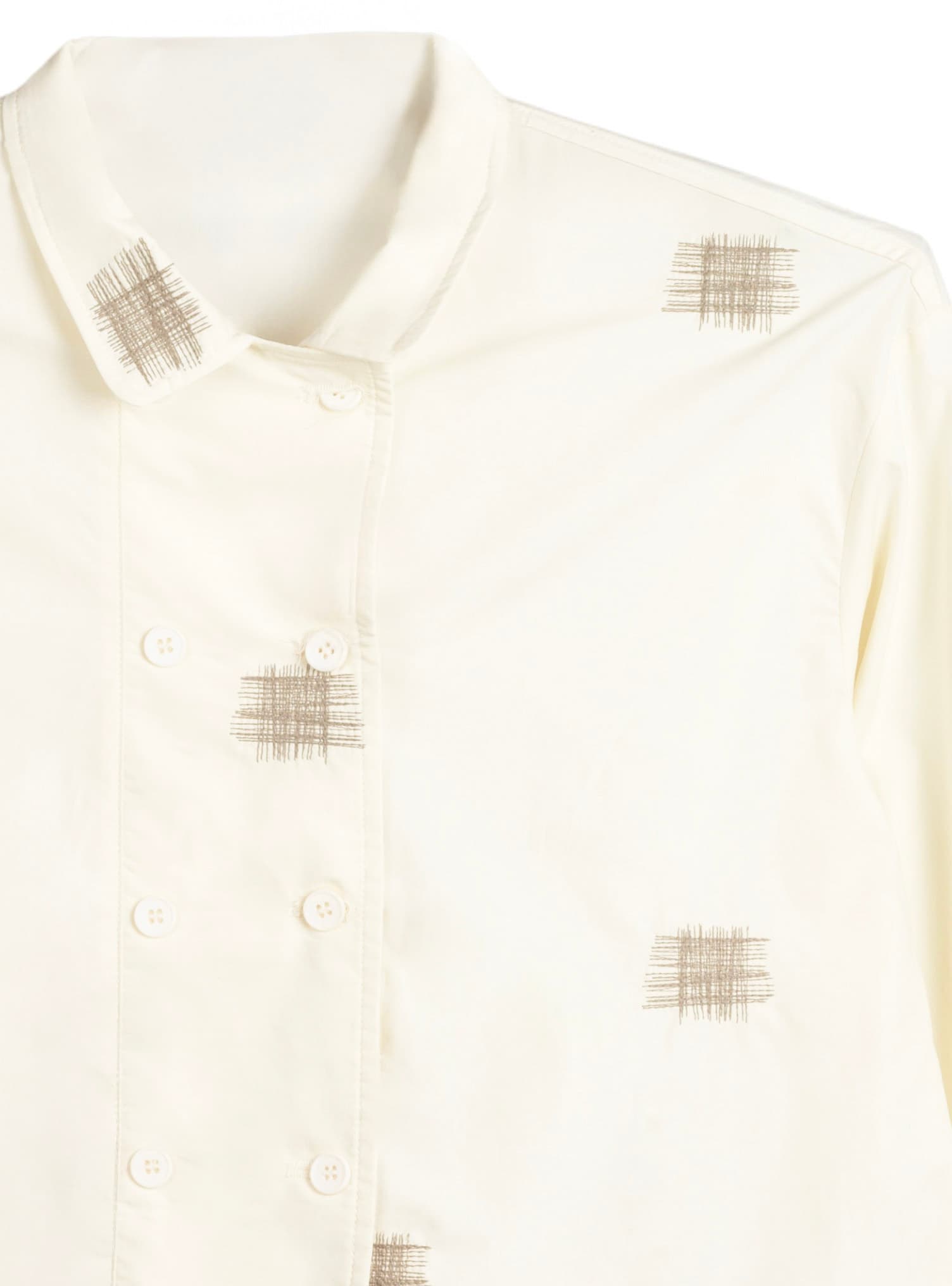 Chaqueta con detalles costuras cosidas en beige de jotmadrid LYKKE