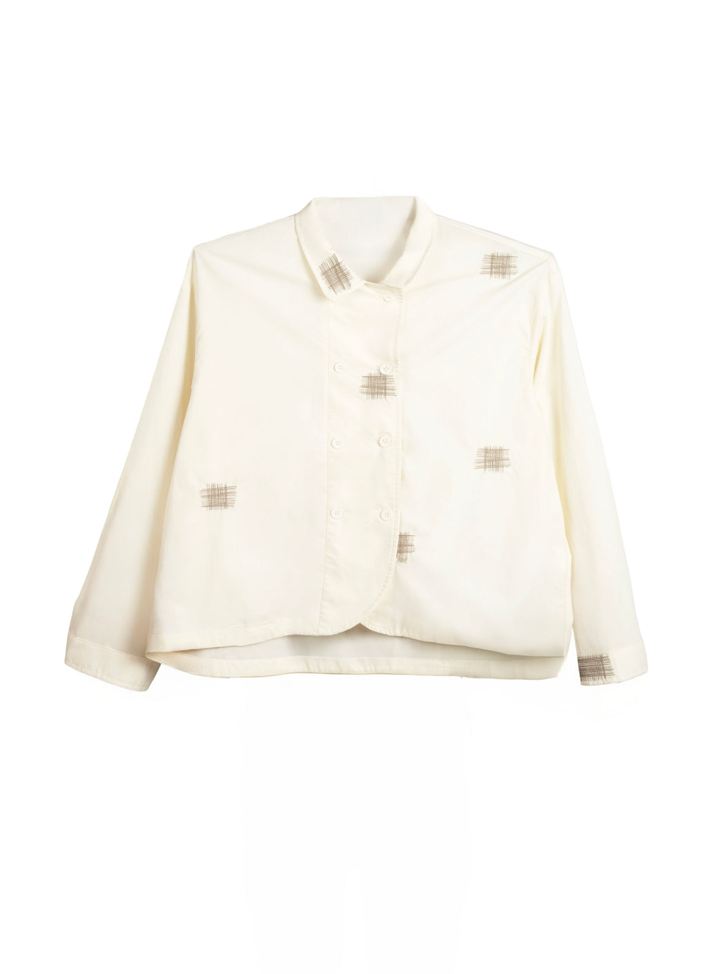 Chaqueta con detalles costuras cosidas en beige de jotmadrid LYKKE