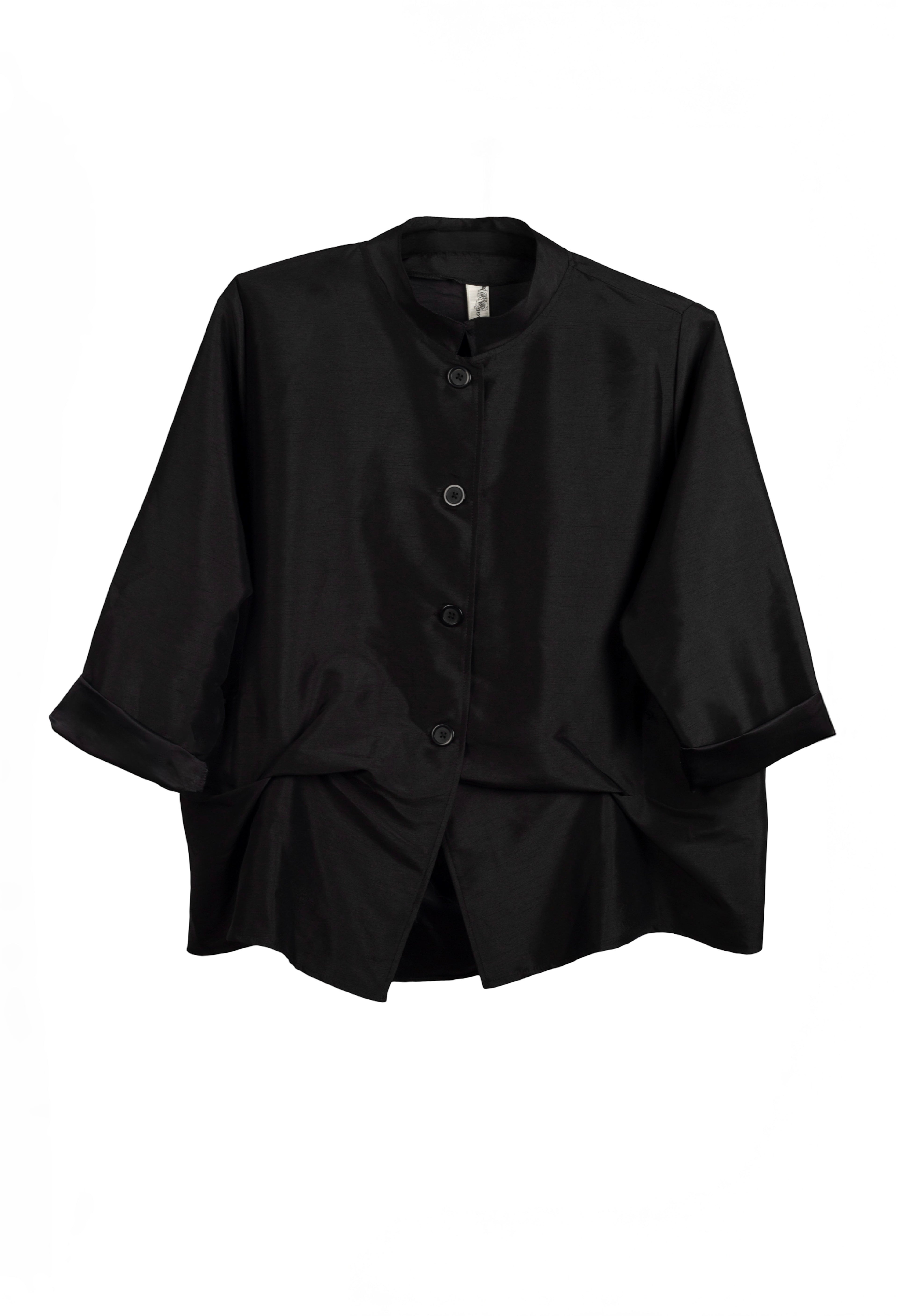 Camisa oversice de jotmilano con botones y pliegues delanteros LYKKE