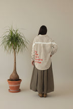 Camisa Rayas Texto Rojo Be The Best Version of You - Jot_Madrid LYKKE