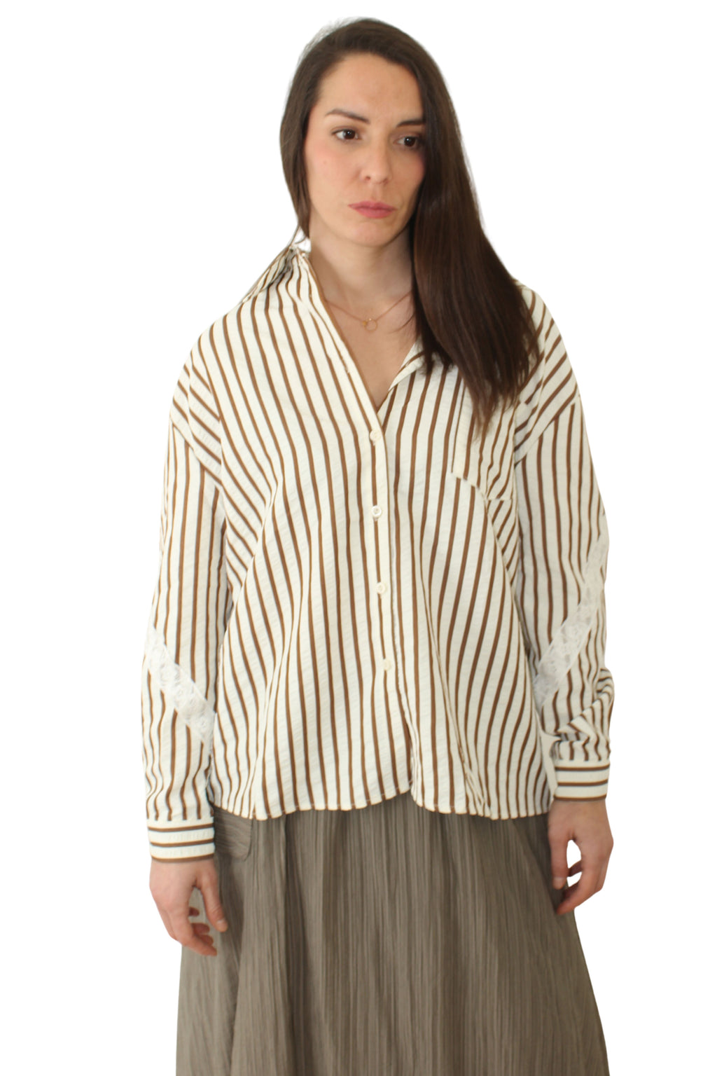 Camisa Rayas Texto Rojo Be The Best Version of You - Jot_Madrid LYKKE