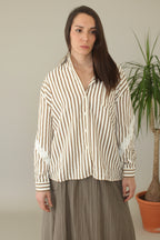 Camisa Rayas Texto Rojo Be The Best Version of You - Jot_Madrid LYKKE