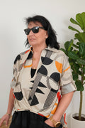camisa wendy trendy asimétrica con cuello diferentes