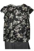 camiseta con botón wendy trendy estampado flores 