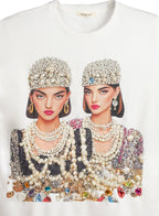 camiseta nefelibata chicas de perlas y brillos